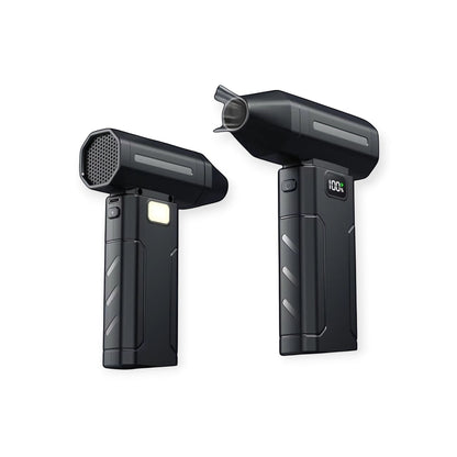 Souffleur d'air électrique portable Levko noir avec écran LED et lampe intégrée pour nettoyer les appareils électroniques